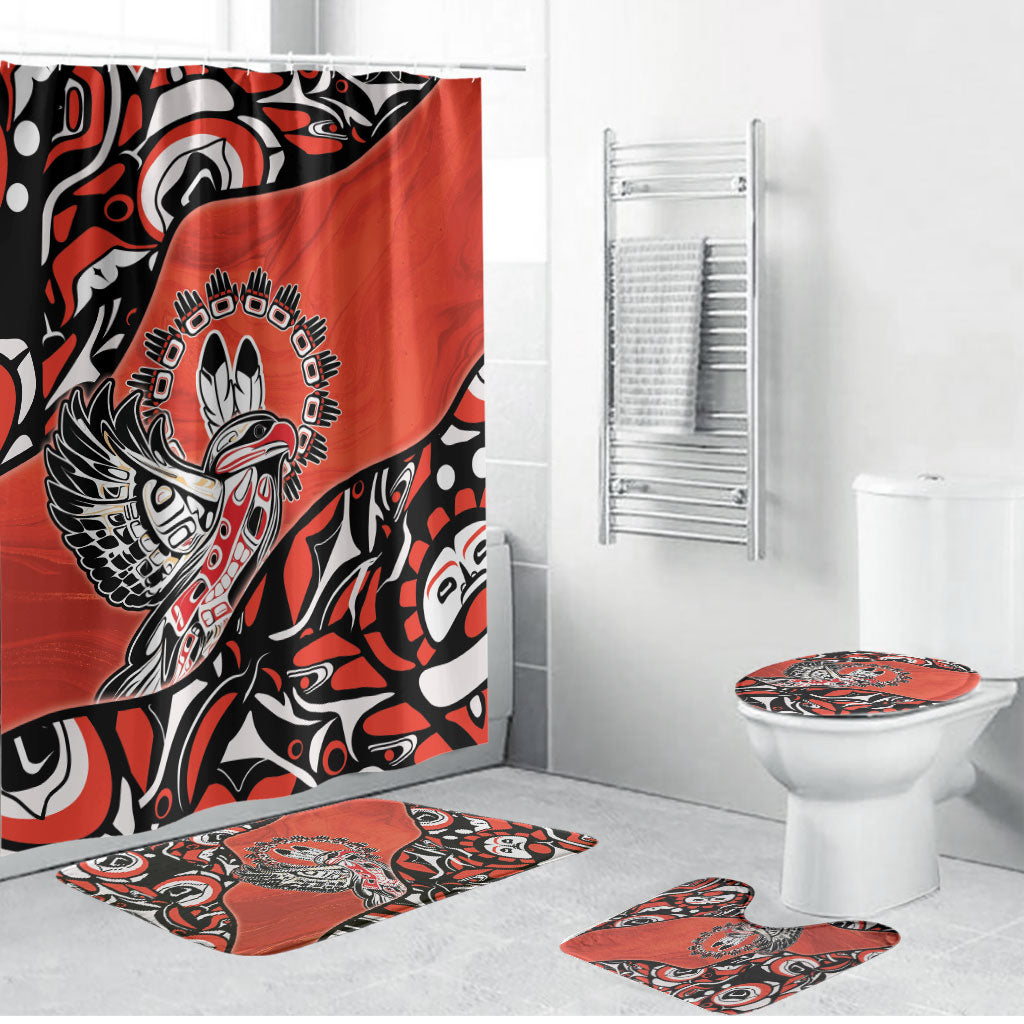 Canada National Indigenous Peoples Day Bathroom Set Haida Art Eagle