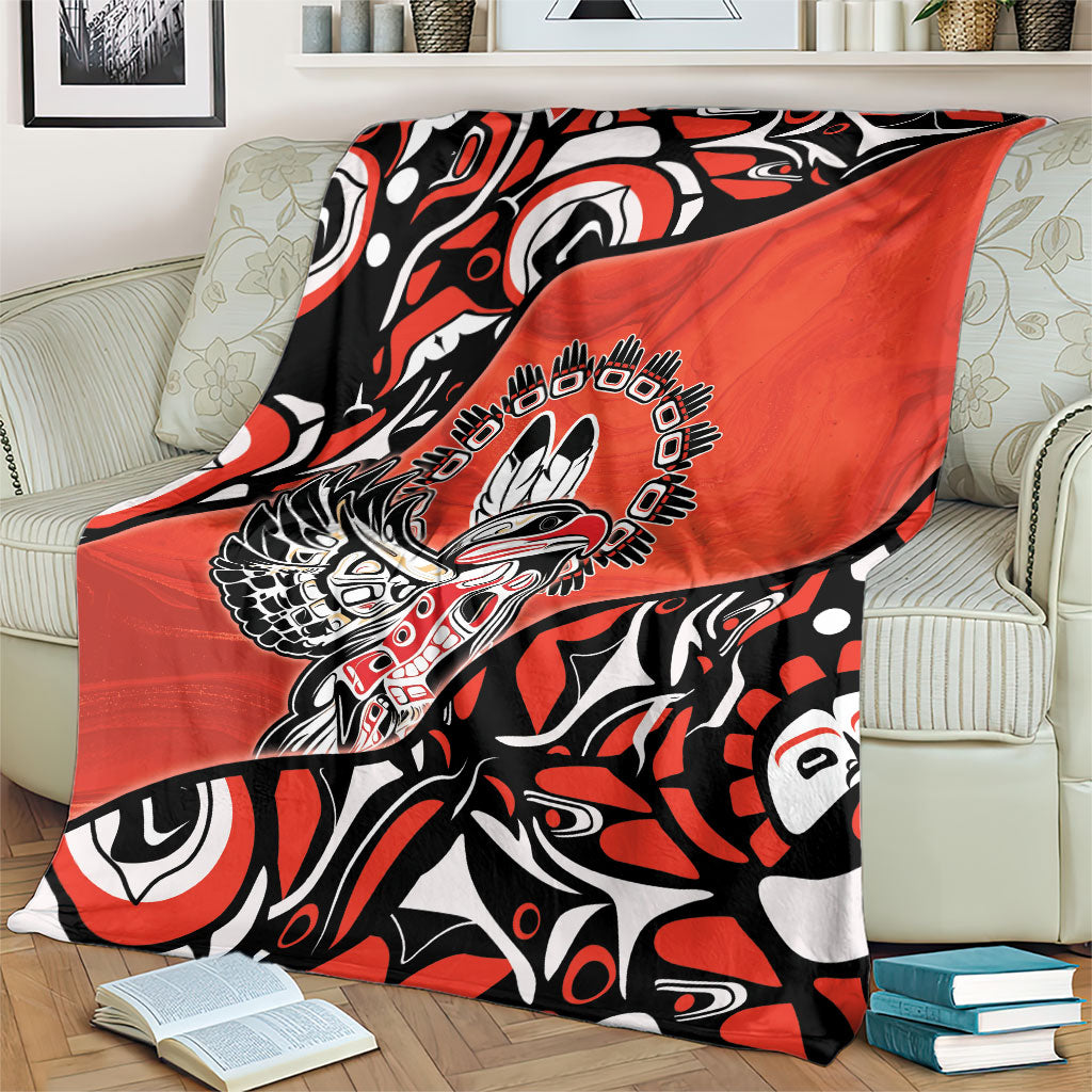 Canada National Indigenous Peoples Day Blanket Haida Art Eagle