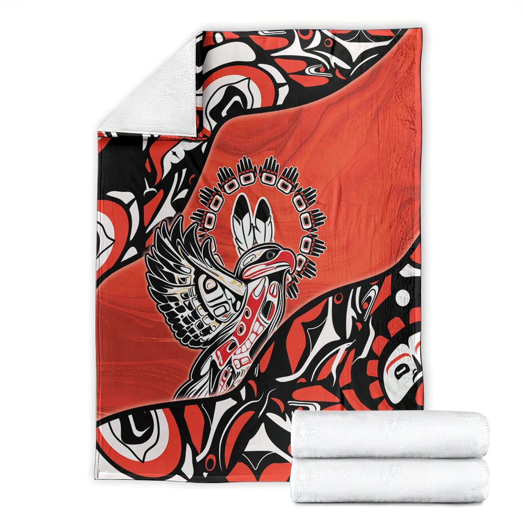Canada National Indigenous Peoples Day Blanket Haida Art Eagle