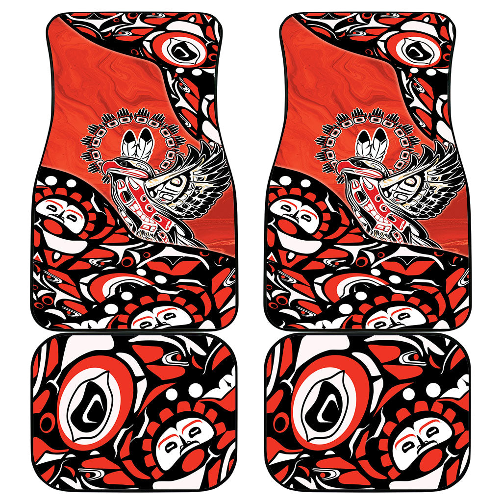 Canada National Indigenous Peoples Day Car Mats Haida Art Eagle