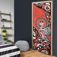 Canada National Indigenous Peoples Day Door Cover Haida Art Eagle