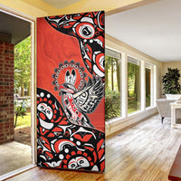 Canada National Indigenous Peoples Day Door Cover Haida Art Eagle