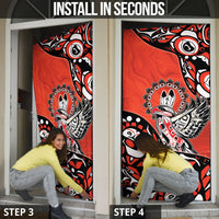 Canada National Indigenous Peoples Day Door Cover Haida Art Eagle
