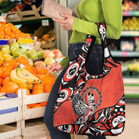 Canada National Indigenous Peoples Day Grocery Bag Haida Art Eagle