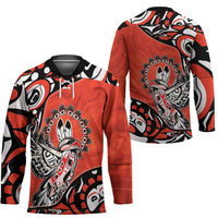 Canada National Indigenous Peoples Day Hockey Jersey Haida Art Eagle