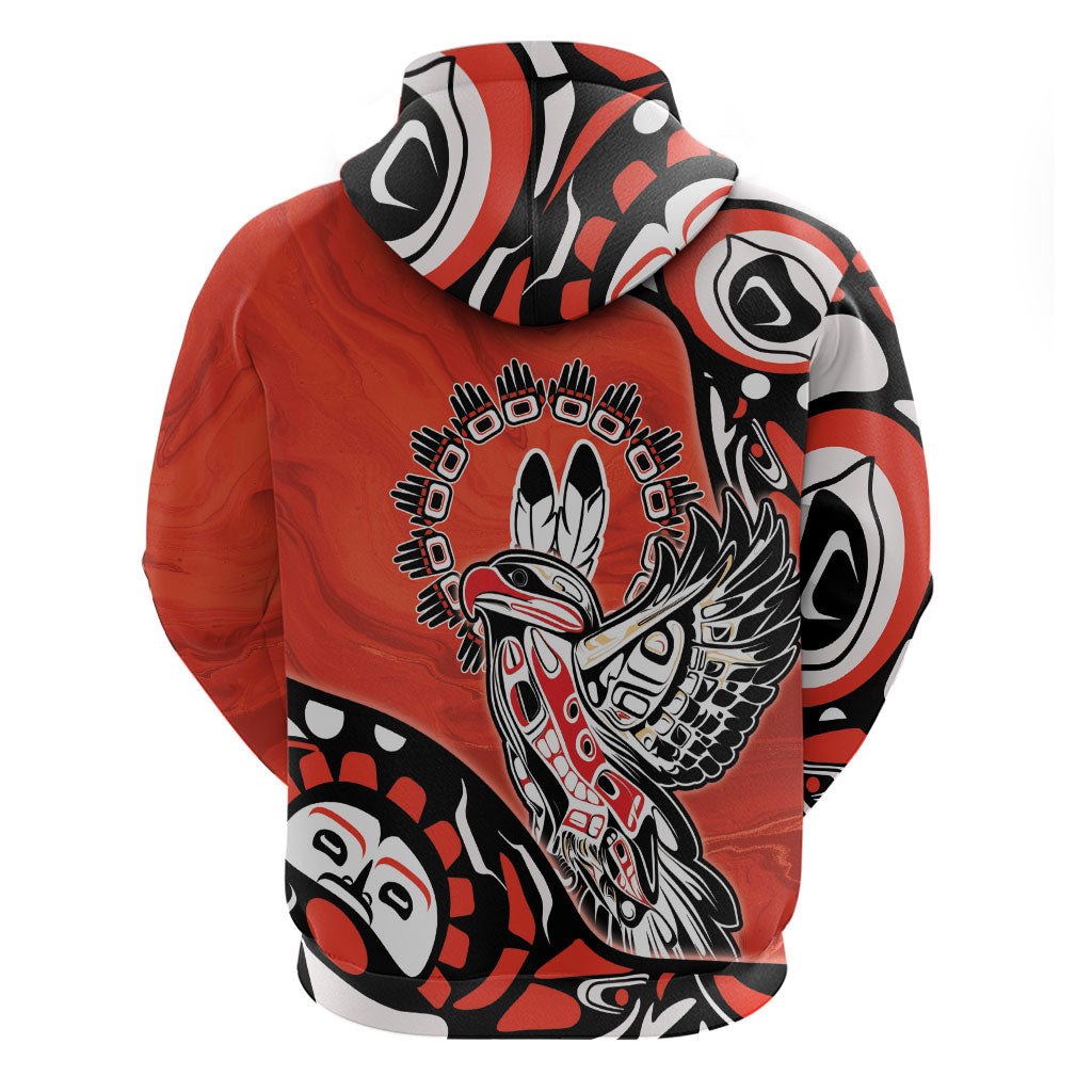 Canada National Indigenous Peoples Day Hoodie Haida Art Eagle