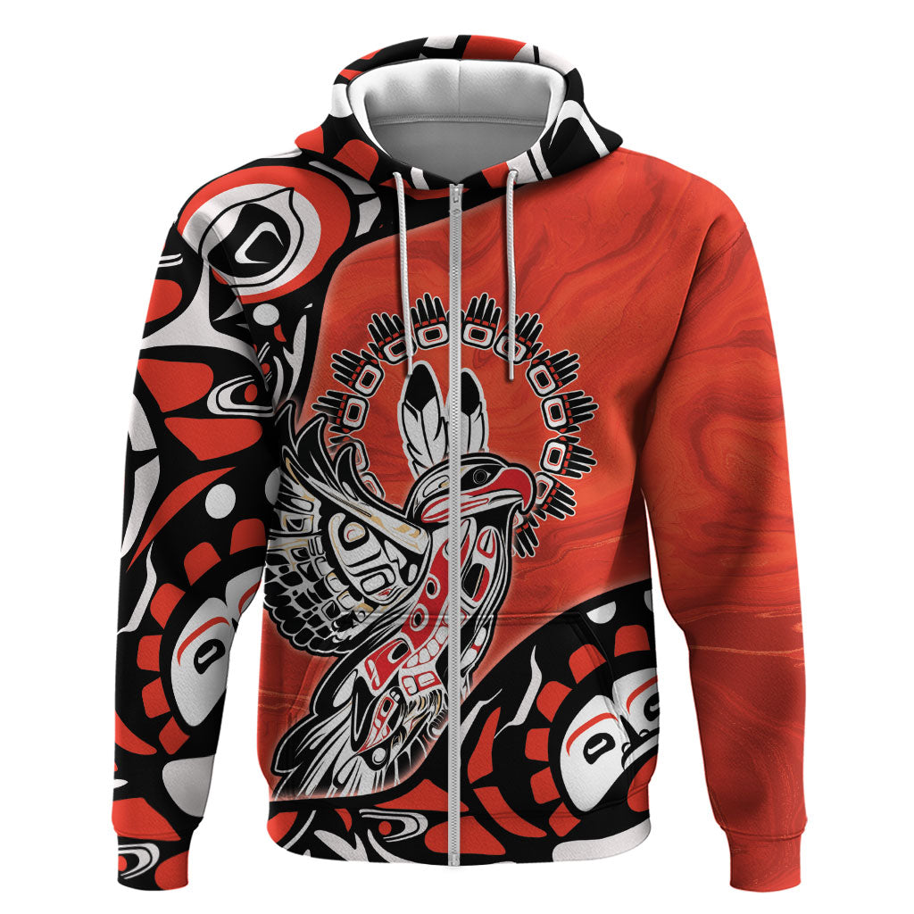 Canada National Indigenous Peoples Day Hoodie Haida Art Eagle
