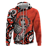 Canada National Indigenous Peoples Day Hoodie Haida Art Eagle