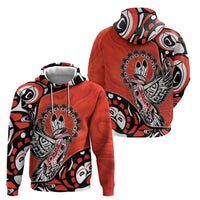 Canada National Indigenous Peoples Day Hoodie Haida Art Eagle