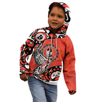 Canada National Indigenous Peoples Day Kid Hoodie Haida Art Eagle