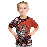 Canada National Indigenous Peoples Day Kid T Shirt Haida Art Eagle