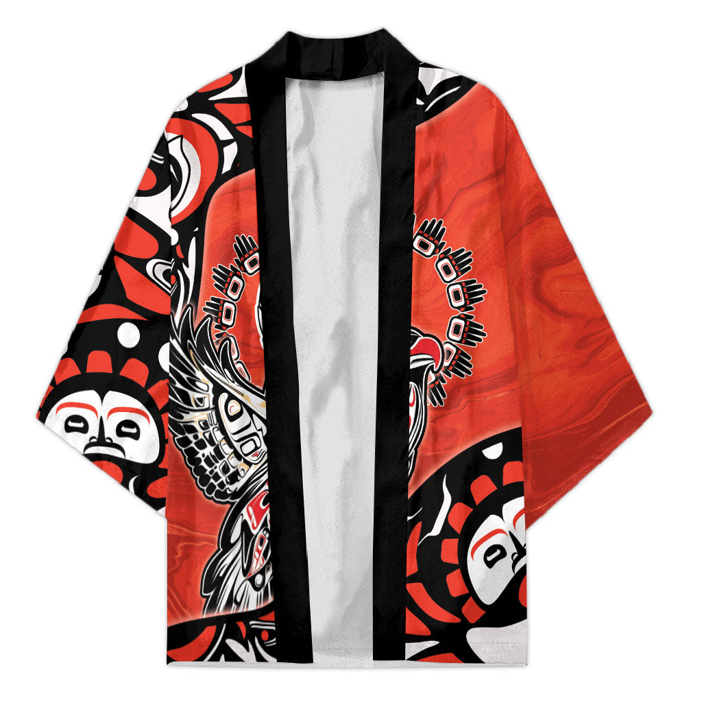 Canada National Indigenous Peoples Day Kimono Haida Art Eagle