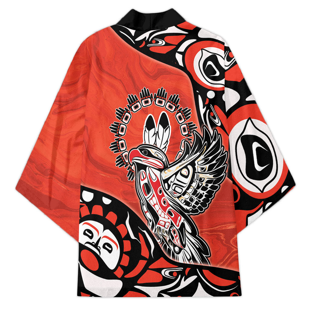 Canada National Indigenous Peoples Day Kimono Haida Art Eagle