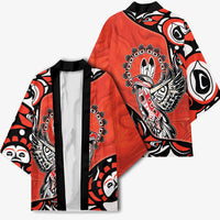 Canada National Indigenous Peoples Day Kimono Haida Art Eagle