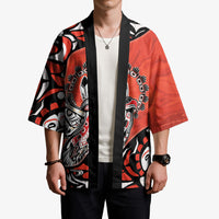 Canada National Indigenous Peoples Day Kimono Haida Art Eagle