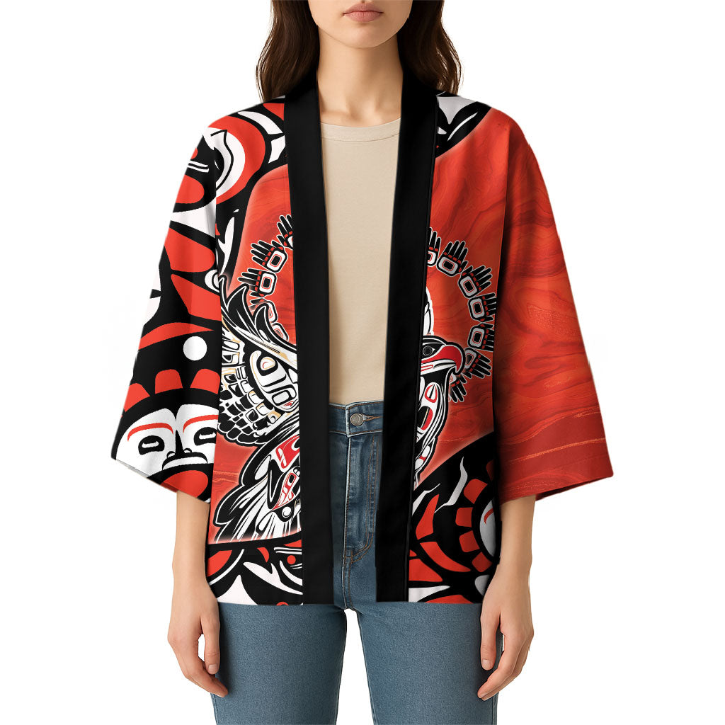 Canada National Indigenous Peoples Day Kimono Haida Art Eagle