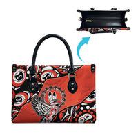 Canada National Indigenous Peoples Day Leather Bag Haida Art Eagle