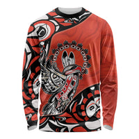 Canada National Indigenous Peoples Day Long Sleeve Shirt Haida Art Eagle