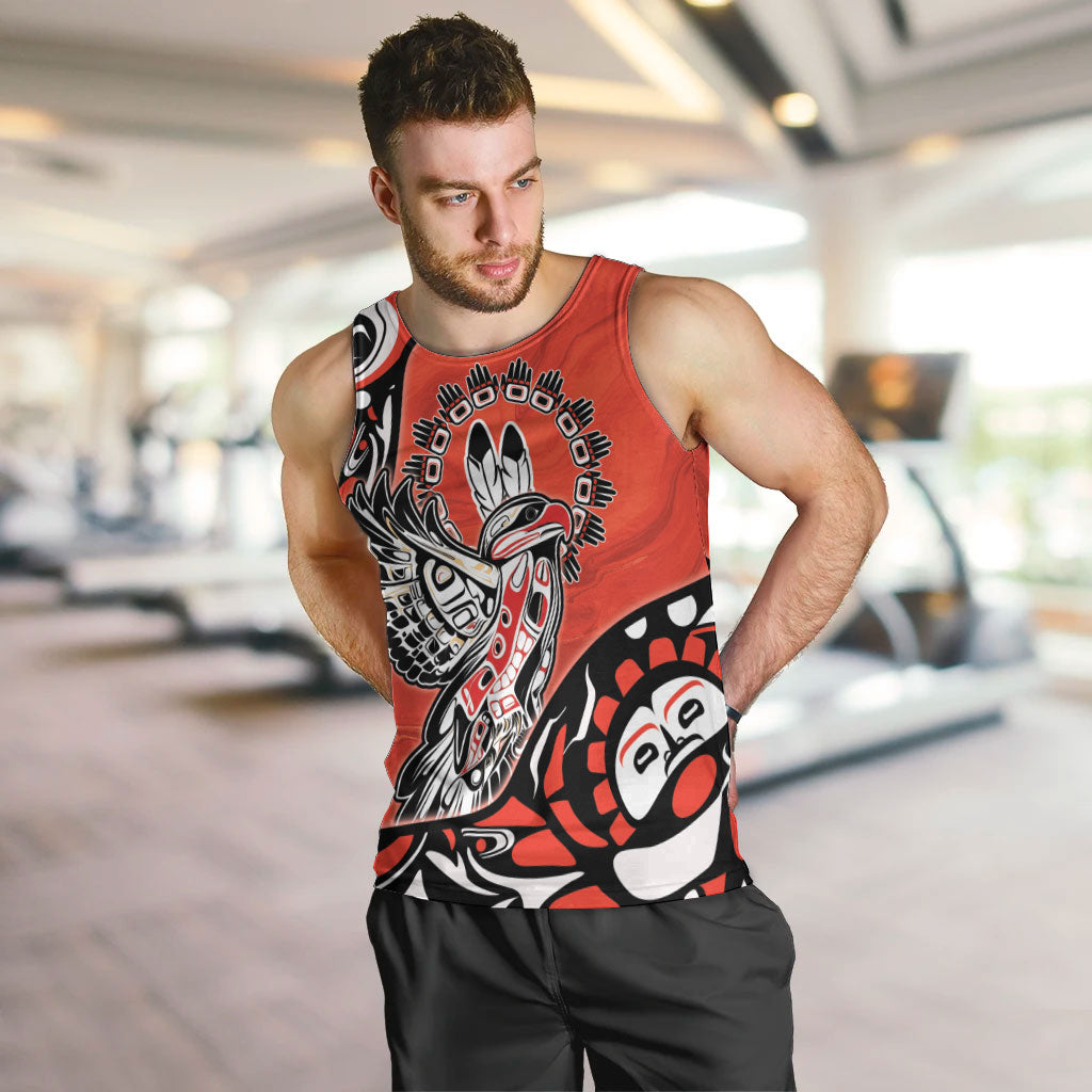 Canada National Indigenous Peoples Day Men Tank Top Haida Art Eagle