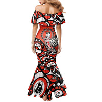 Canada National Indigenous Peoples Day Mermaid Dress Haida Art Eagle