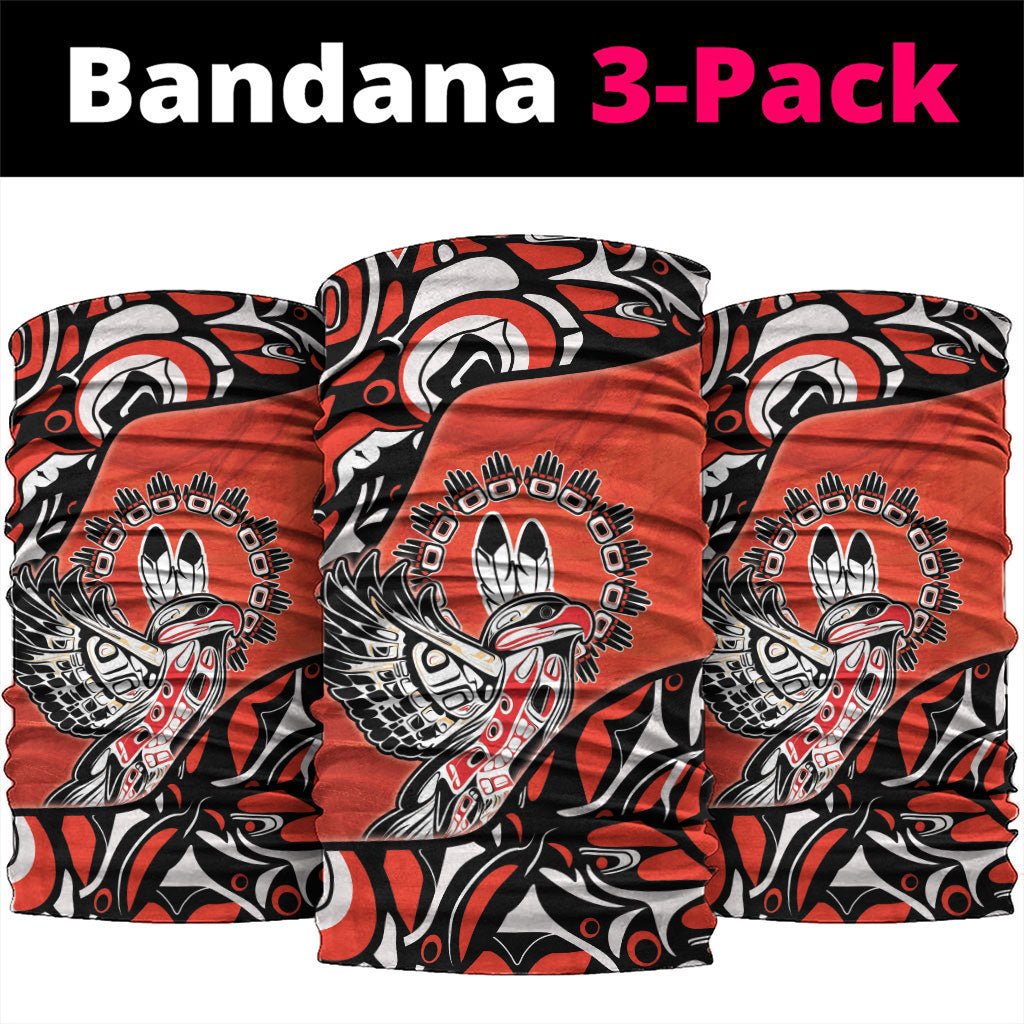 Canada National Indigenous Peoples Day Neck Gaiter Haida Art Eagle