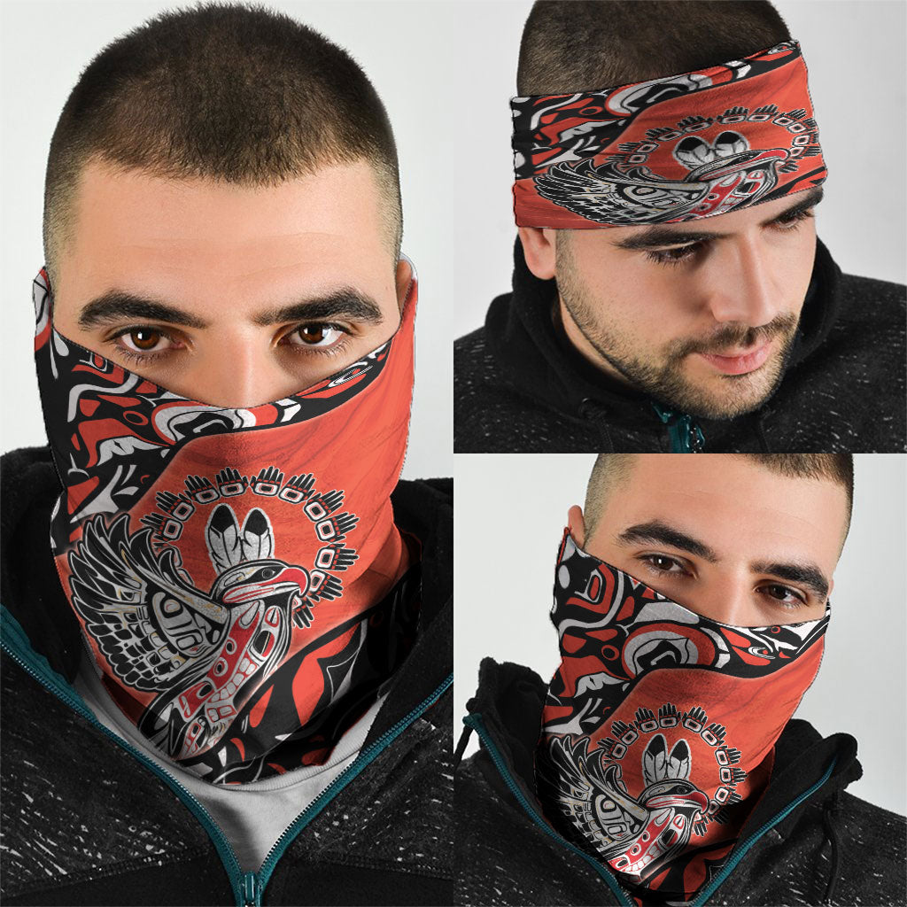 Canada National Indigenous Peoples Day Neck Gaiter Haida Art Eagle