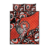 Canada National Indigenous Peoples Day Quilt Bed Set Haida Art Eagle