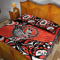 Canada National Indigenous Peoples Day Quilt Bed Set Haida Art Eagle