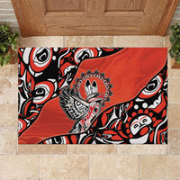 Canada National Indigenous Peoples Day Rubber Doormat Haida Art Eagle