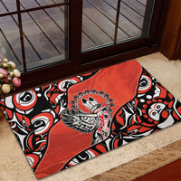 Canada National Indigenous Peoples Day Rubber Doormat Haida Art Eagle