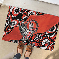 Canada National Indigenous Peoples Day Rubber Doormat Haida Art Eagle