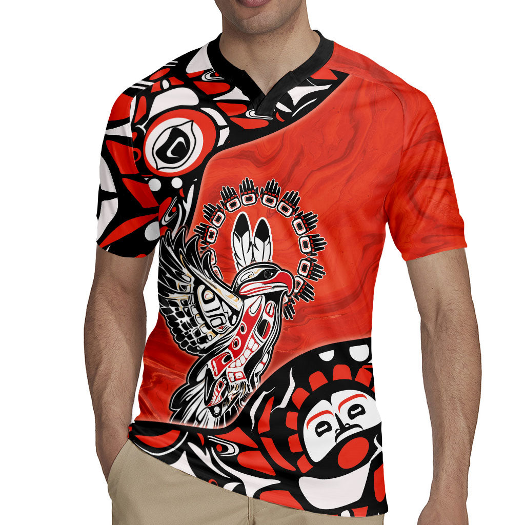 Canada National Indigenous Peoples Day Rugby Jersey Haida Art Eagle