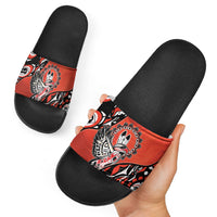 Canada National Indigenous Peoples Day Slide Sandals Haida Art Eagle