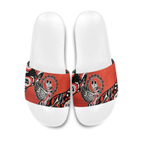 Canada National Indigenous Peoples Day Slide Sandals Haida Art Eagle
