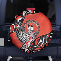 Canada National Indigenous Peoples Day Spare Tire Cover Haida Art Eagle