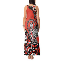 Canada National Indigenous Peoples Day Tank Maxi Dress Haida Art Eagle