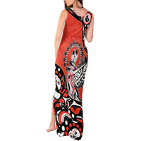 Canada National Indigenous Peoples Day Tank Maxi Dress Haida Art Eagle