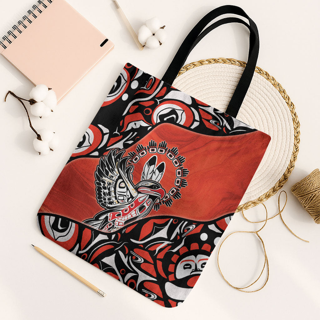 Canada National Indigenous Peoples Day Tote Bag Haida Art Eagle