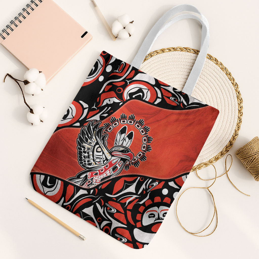 Canada National Indigenous Peoples Day Tote Bag Haida Art Eagle
