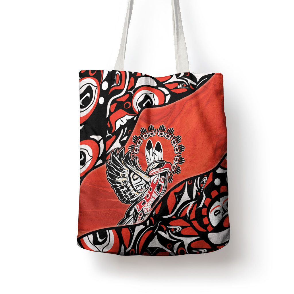 Canada National Indigenous Peoples Day Tote Bag Haida Art Eagle