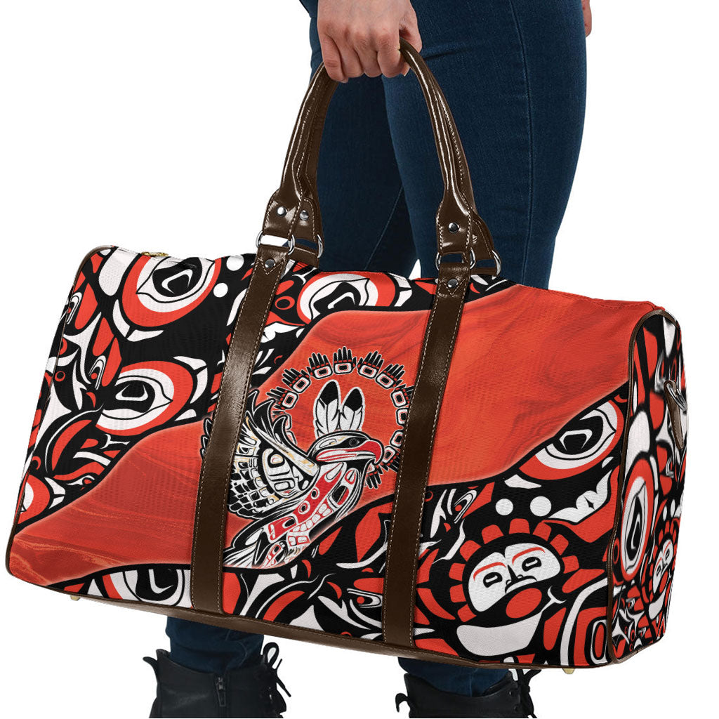 Canada National Indigenous Peoples Day Travel Bag Haida Art Eagle