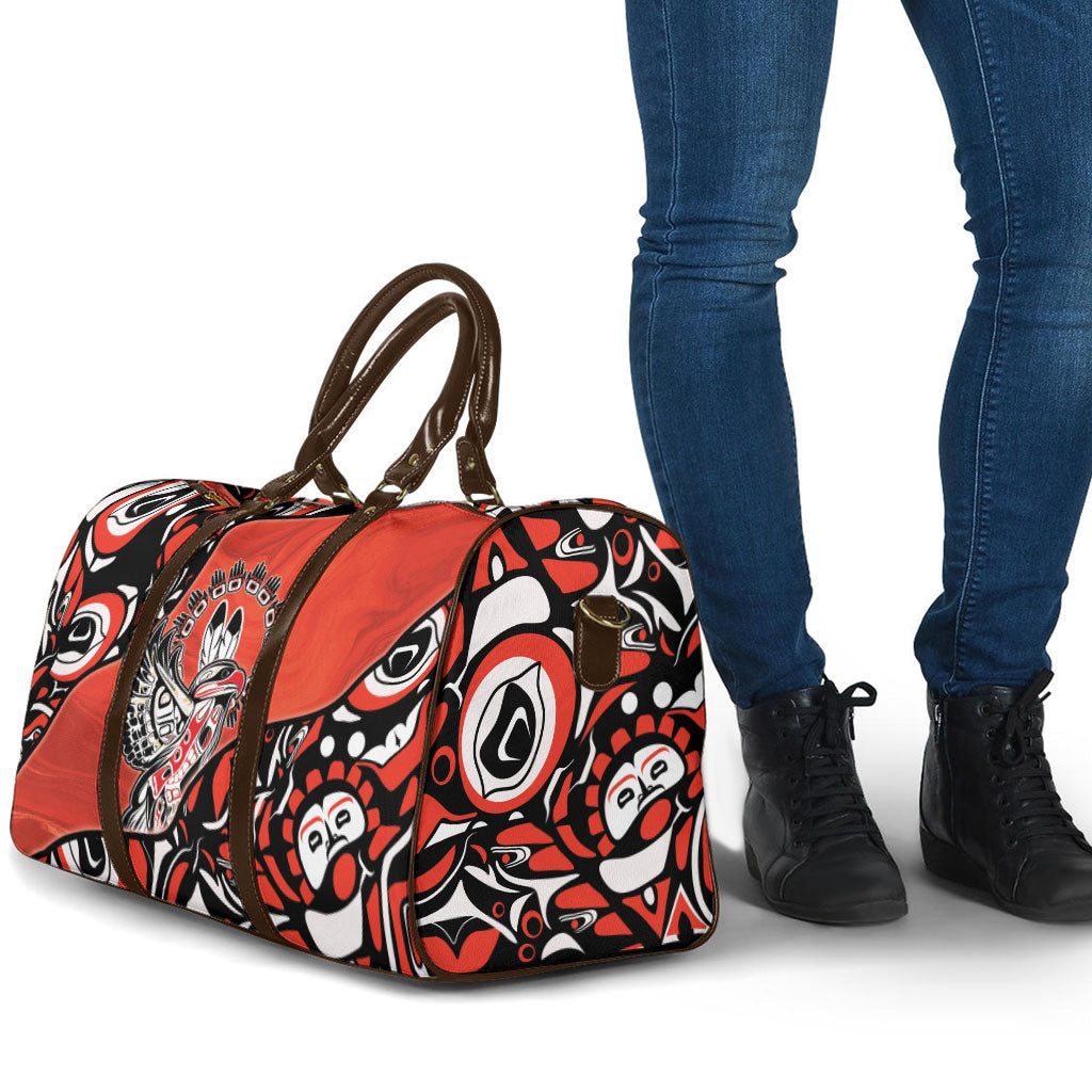 Canada National Indigenous Peoples Day Travel Bag Haida Art Eagle