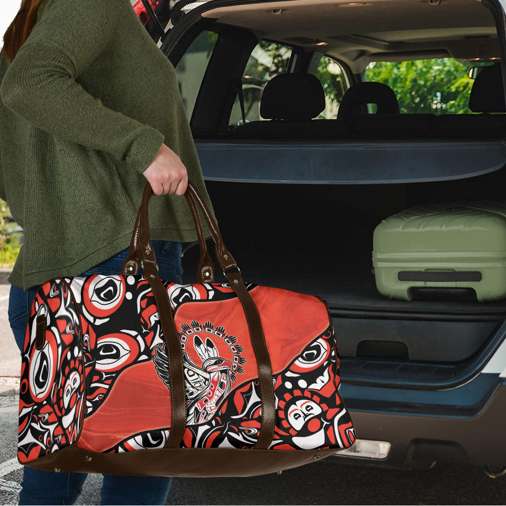 Canada National Indigenous Peoples Day Travel Bag Haida Art Eagle
