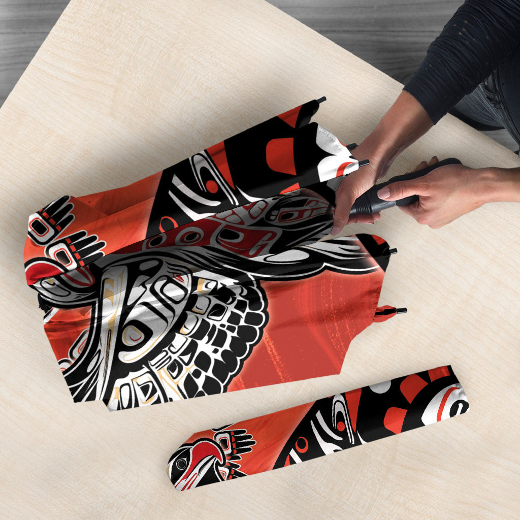 Canada National Indigenous Peoples Day Umbrella Haida Art Eagle