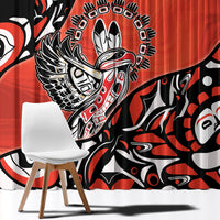 Canada National Indigenous Peoples Day Window Curtain Haida Art Eagle