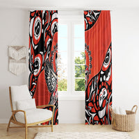 Canada National Indigenous Peoples Day Window Curtain Haida Art Eagle