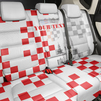 Personalized Croatia Hrvatska Back Car Seat Cover National Day 2026 White Version