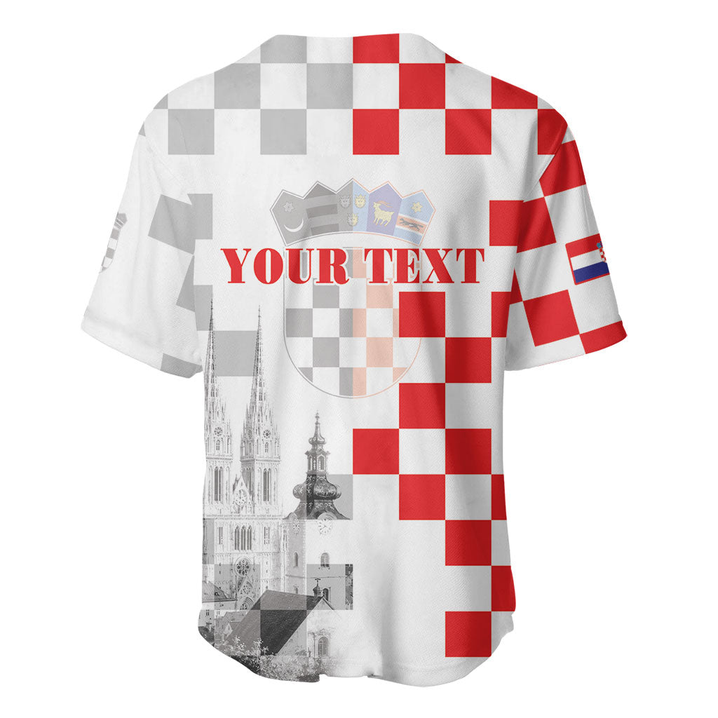 Personalized Croatia Hrvatska Baseball Jersey National Day 2026 White Version