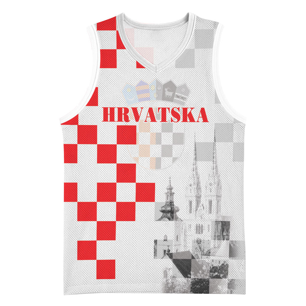 Personalized Croatia Hrvatska Basketball Jersey National Day 2026 White Version