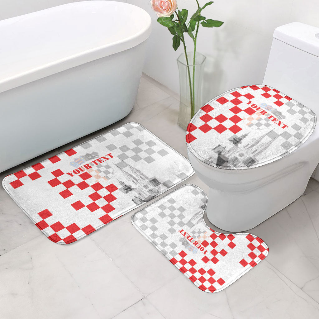 Personalized Croatia Hrvatska Bathroom Set National Day 2026 White Version
